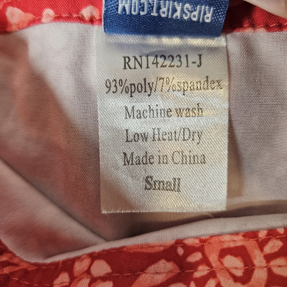 Ripskirt Hawaii Wrap Skirt Dahlia Teaberry Size Small Length 1 Quick Dry Pockets - Picture 4 of 7
